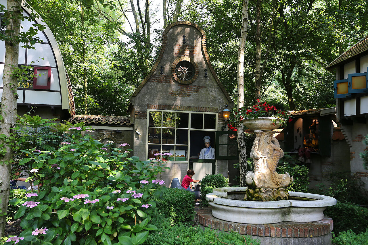 Het dorpsplein van Hamelen